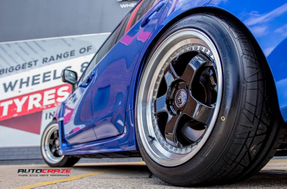 SUBARU WRX RS1 BLACK MACHINED LIP
